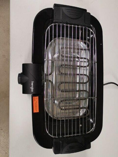 HengBO Elektrogrill Tischgrill Elektrogrill 2000W Kontaktgrill mit Thermostat