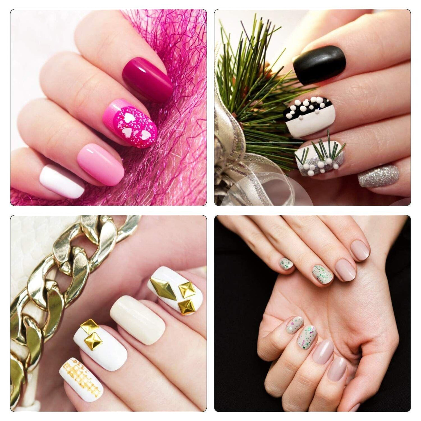 Pinsel für Gelnägel, 50-teiliges Gel-Nagel-Zubehör, darunter 15 Nailart-Pinsel,
