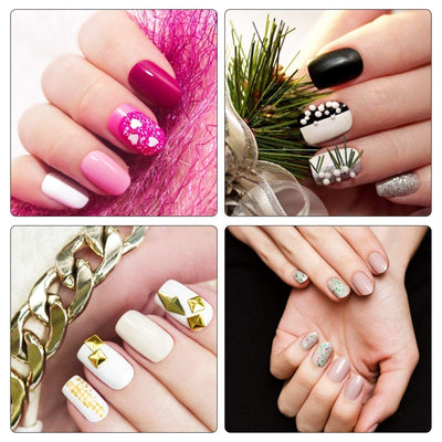 Pinsel für Gelnägel, 50-teiliges Gel-Nagel-Zubehör, darunter 15 Nailart-Pinsel,