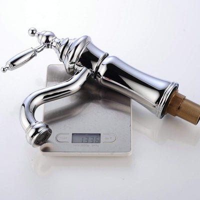 Leekayer Waschtischarmaturen Waschbecken Wasserhahn Chrom Einhand Messing Einloc