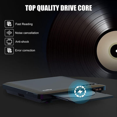 Maite Slim DVD Player UltraThin DVD Player Fr TV Region Free DVD CD Player H