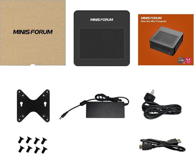 MINIS FORUM Mini-PC AMD Ryzen 5 3400GE | 16 GB RAM 512 GB M.2 SSD | Radeon