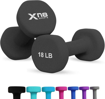 Vinyl-Hantel-Set für Damen, 2 x 4 kg - Lila