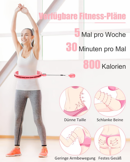 FIVANGIN Smart Weighted Hula Hoop, pink, mit Rundenzähler, neuwertig, OVP