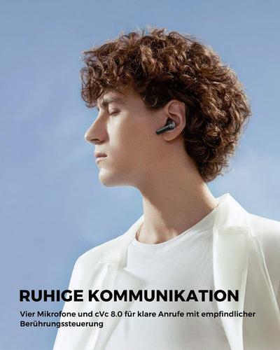 SoundPEATS Bluetooth Kopfhörer, Air3 Kabellos In Ear Ohrhörer -OHNE LADEKABEL