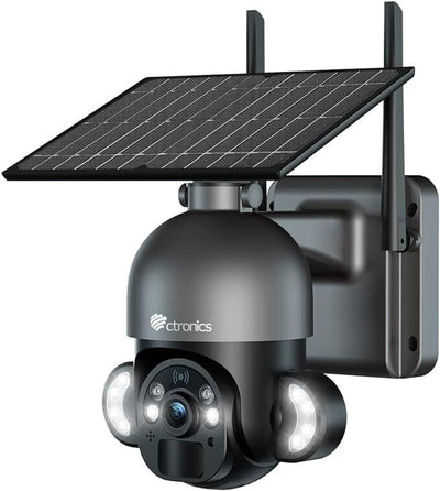 ctronics RBX-20 -  4MP Überwachungskamera Aussen Solar Akku