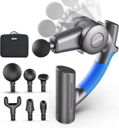 RENPHO Muskel Massage Gun Massagepistole Elektrisch mit Verstellbarem Arm und 6