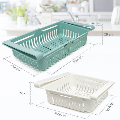 Joejis 2er-Set Kühlschrank-Organizer-Regaleinsätze, Kunststoff-Kühlschrank-Aufbe