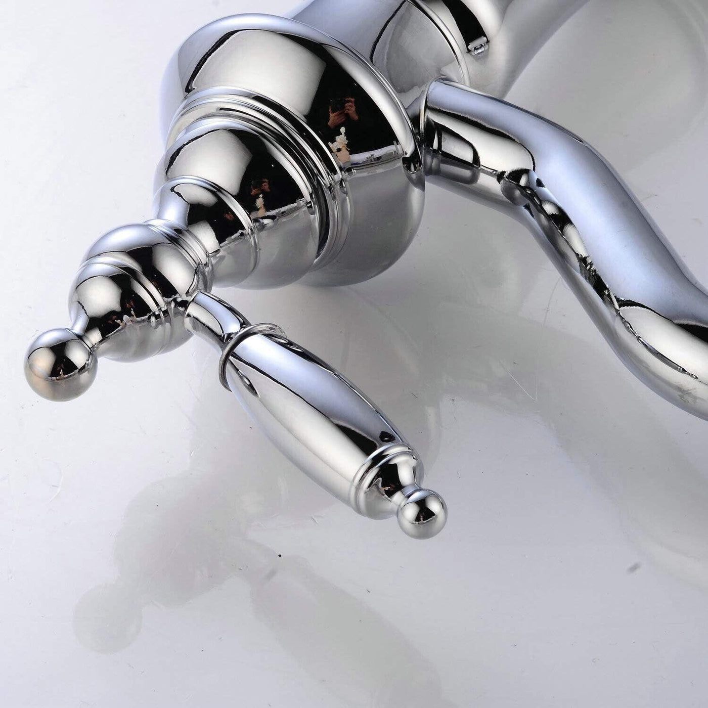 Leekayer Waschtischarmaturen Waschbecken Wasserhahn Chrom Einhand Messing Einloc