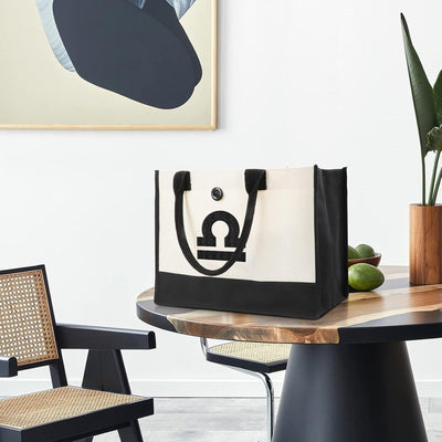 YOOFAN Canvas-Tragetasche – Personalisierte Tasche mit Sternzeichen, Geburtst