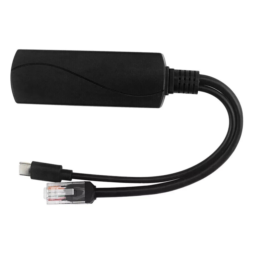 PoE Splitter Type C 5V/4A Adaptive 10/100/1000Mbps PoE Splitter USB TYPE C 5V F1