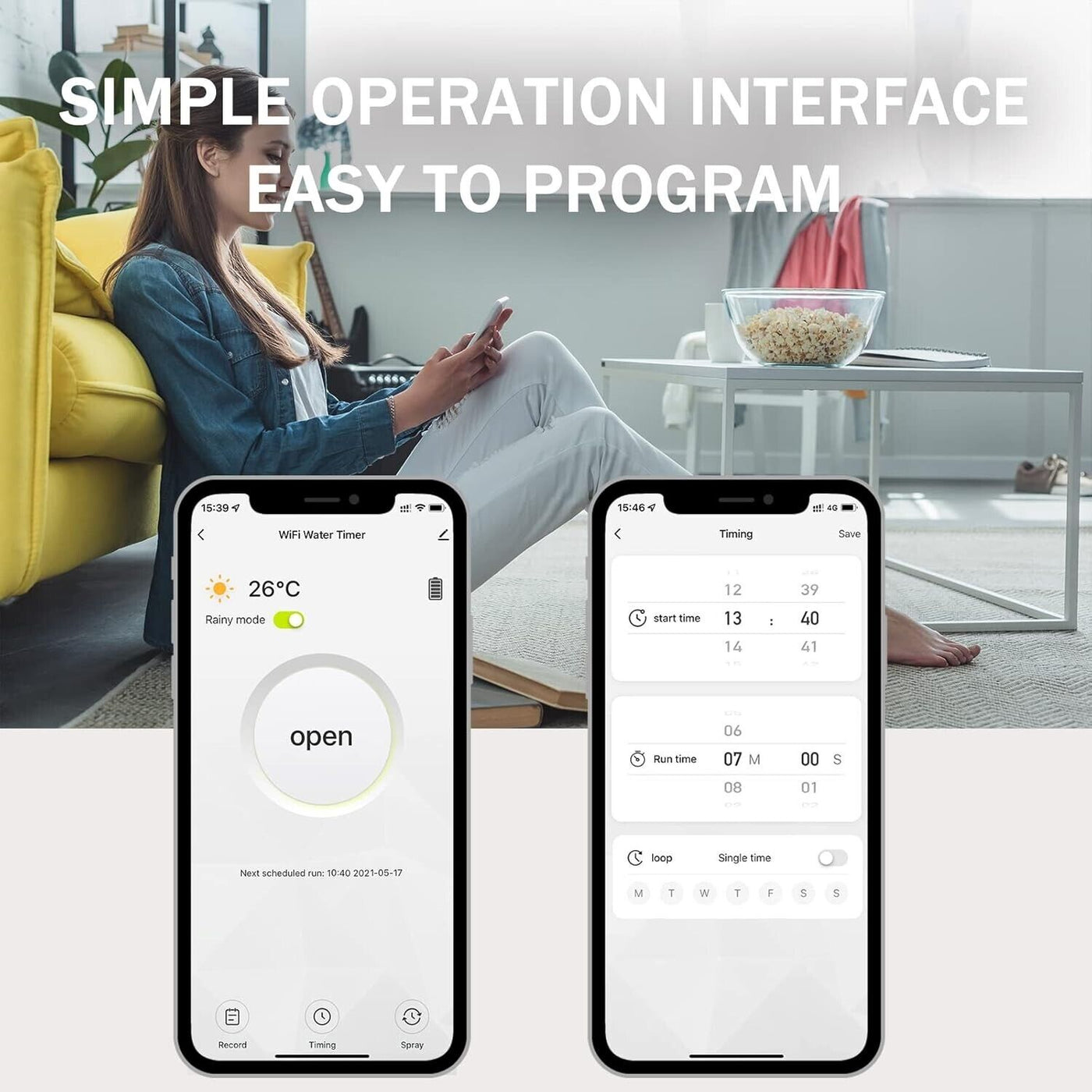 Kazeila Bluetooth WiFi Bewässerungscomputer, Intelligente Automatische Bewässeru