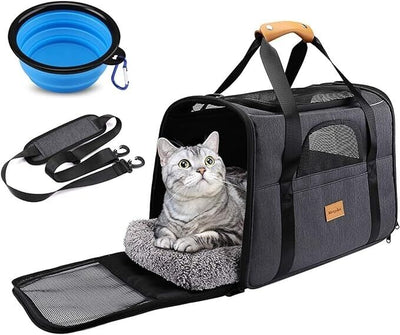 Morpilot Hunde/Katzen Transportbox, Atmungsaktiv und Faltbar 43x30x33