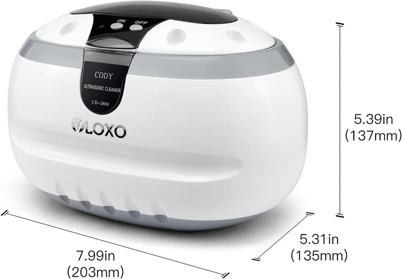 VLOXO Ultraschallreinigungsgerät 50W Brillenreinigungsgerät für Zahnprothesen S