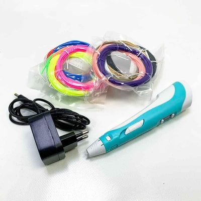Dikale 3D Drucker Stift mit 1.75mm PCL Filament Set, 12 Farben, 3M pro Farbe