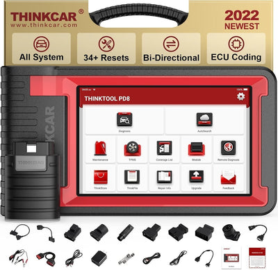 THINKCAR PD8 OBD2 Scanner, Bidirektionales Scan-Tool mit ECU-Codierung,