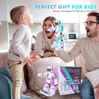 VATOS 2x Ferngesteuerte Roboter Ki Spielzeug Sprachwechsler-rekorder prog. Hand.