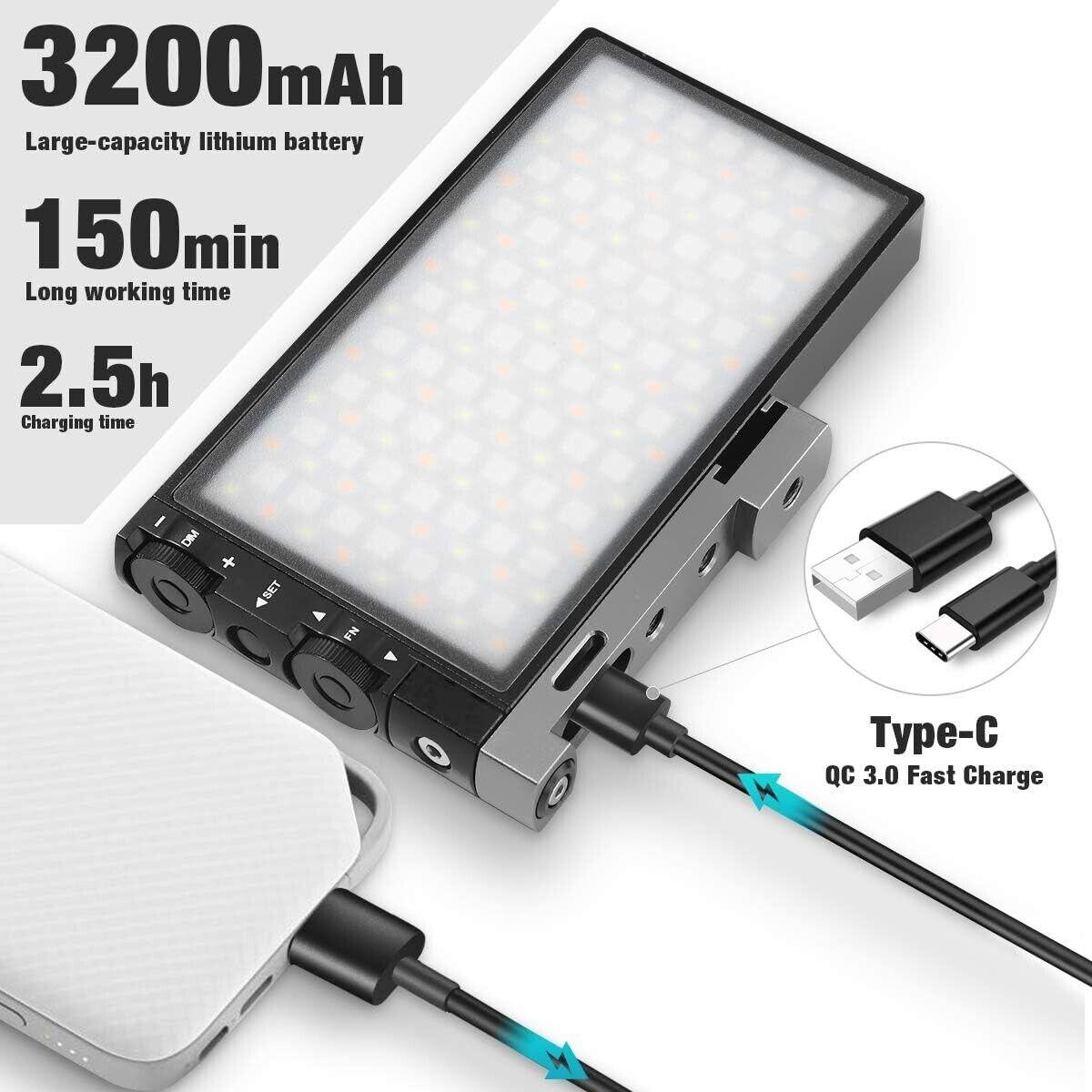 Pixel G1s RGB LED Videoleuchte Eingebaut 12W Akku Video Licht Volle Farbe und