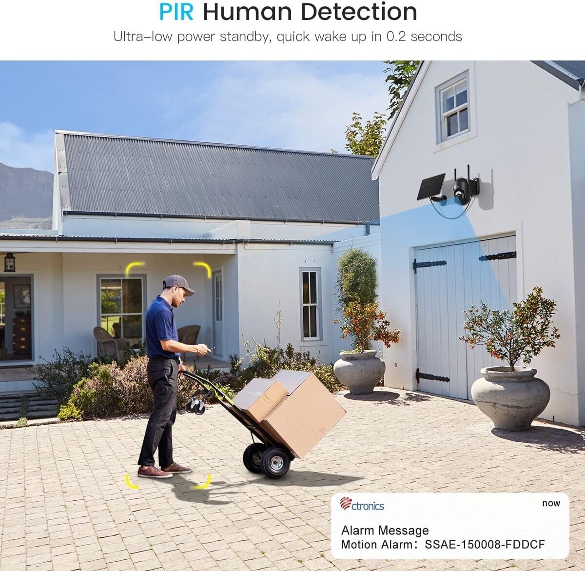 ctronics 670C - 2K 3MP Security Camera Überwachungskamera Aussen Solar