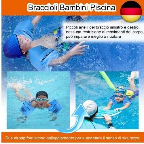 Schwimmflügel Kinder，Aufblasbare Schwimmarmbänder，Schwimmhilfen für Schwim