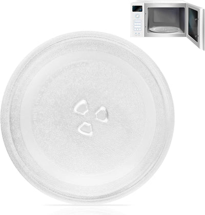 Mikrowellenteller Glas 24,5cm, Mikrowelle Drehteller Ersatz, Glasdrehteller