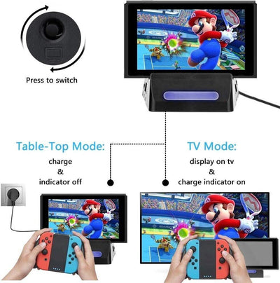 Atuten Mini tragbare Konvertierungsbasis für N-Switch Ladeständer für Nintendo S