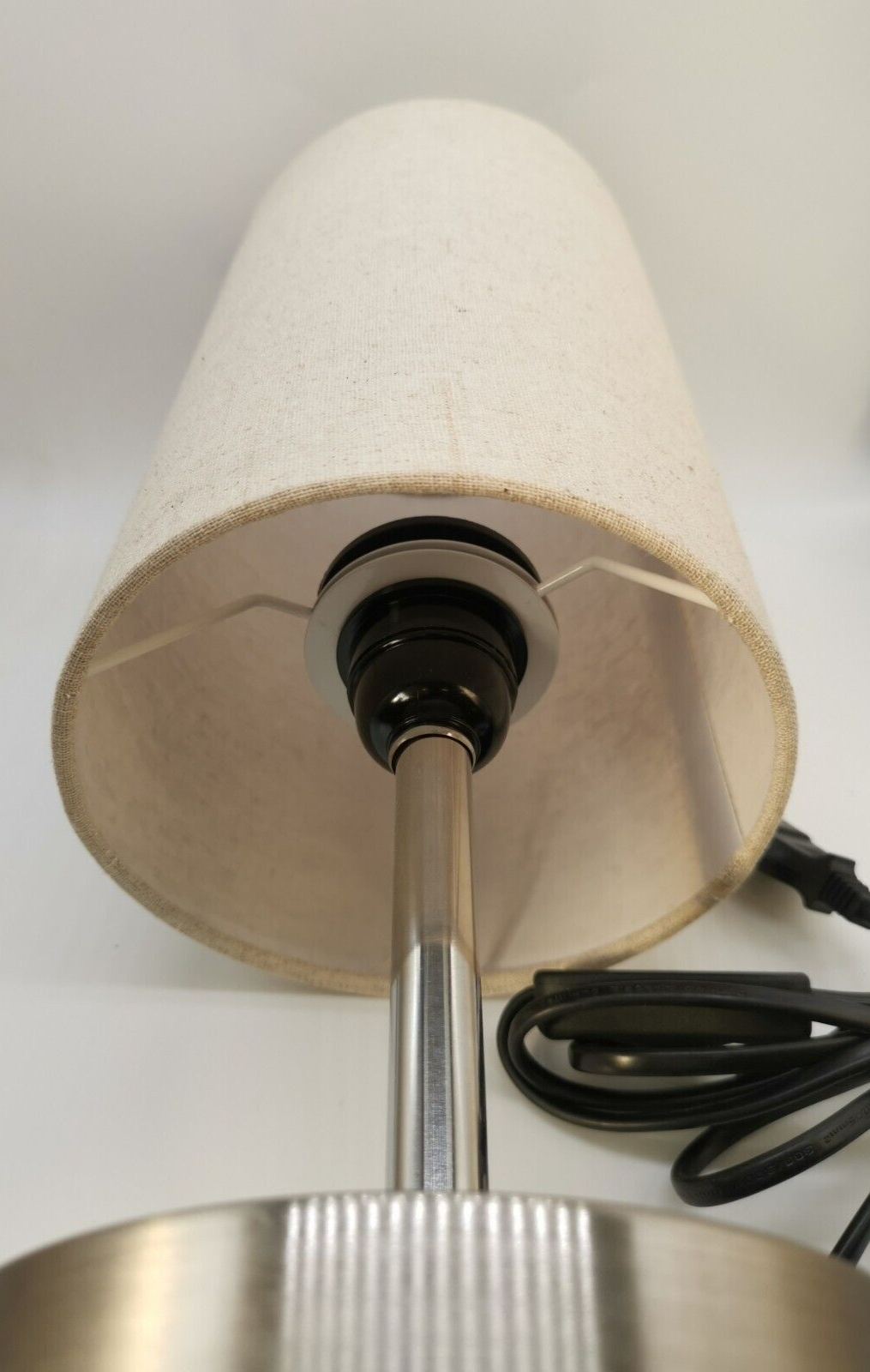 LED Nachttischlampe Tischlampe Tischleuchte Stoffschirm Schlf-Wohn-Arbeitszimmer