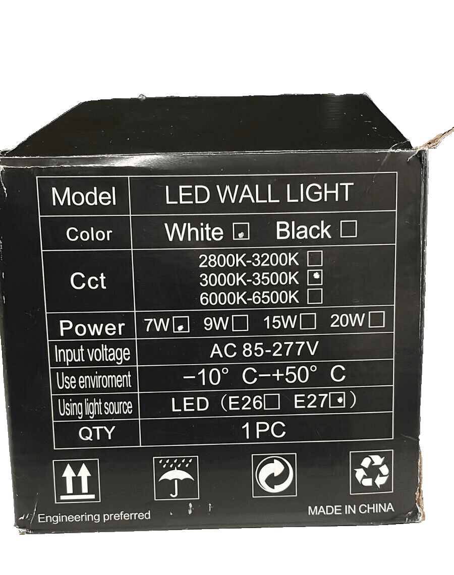 Lampop Wand led Lampe inkl. Lampe und Montagematerial - Weiß