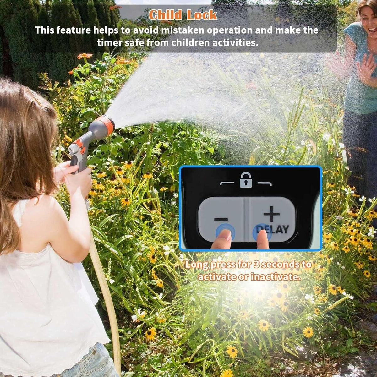 Crosofmi Bewässerungs-Timer Garten-Rasen-Wasserhahn Sprinkler-Timer