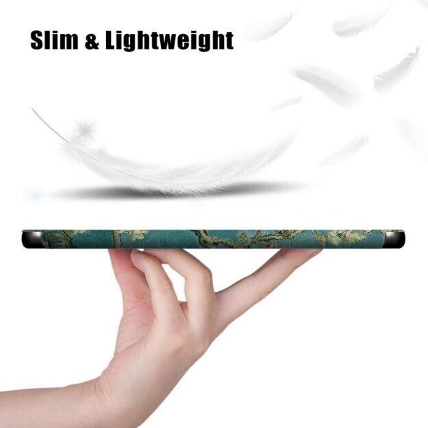 LENOVO TAB P11 PRO DREIFACH GEFALTET MUSTER LEDER HÜLLE - COSMIC SPACE