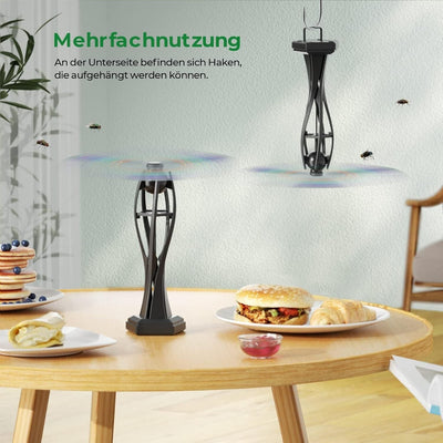 Fliegenwedler Tische 3er-Pack fliegenabweisender Ventilator drinnen draußen &