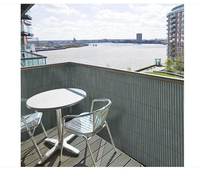 Sichtschutzzaun aus PVC - Grau 1m*3m/100cm*300cm Stabil, Modern Balkon, Garten..