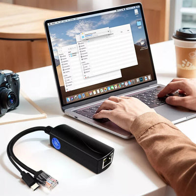 PoE Splitter Type C 5V/4A Adaptive 10/100/1000Mbps PoE Splitter USB TYPE C 5V F1