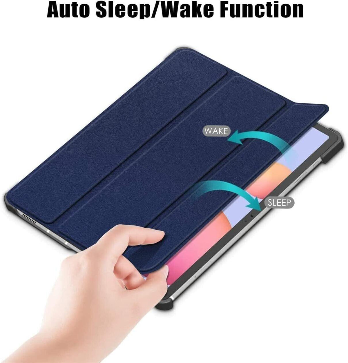 Hülle für Samsung Galaxy Tab S7 FE 12.4 2021, Smart Lightweight Hülle mit Auto S