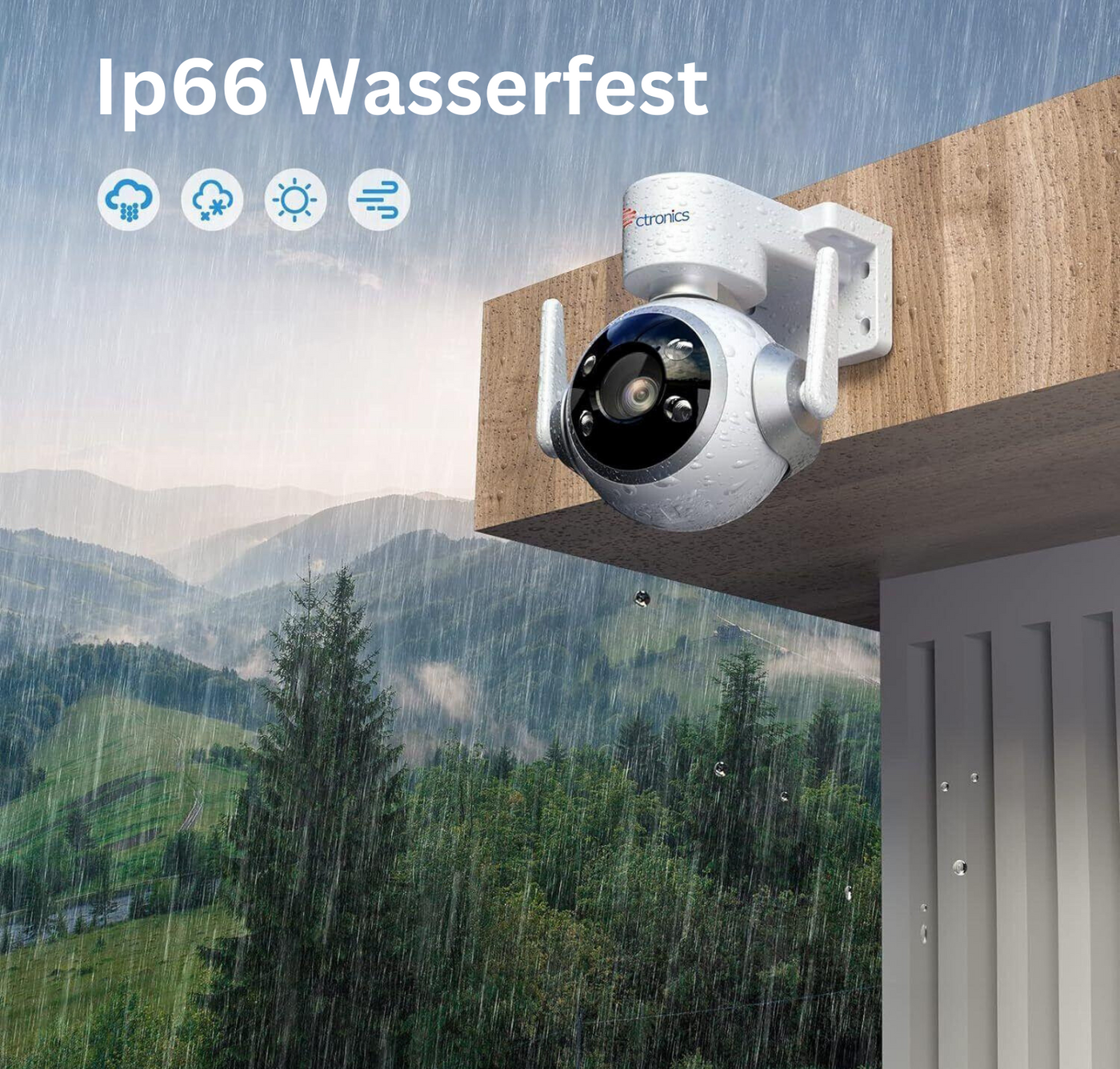 Ctronics 700C-4MPB Überwachungskamera Aussen