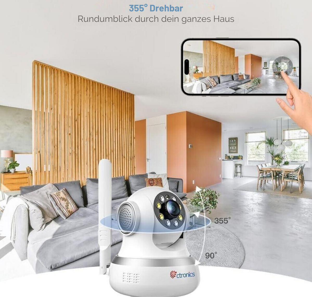 ctronics 750C 4G LTE Überwachungskamera Innen