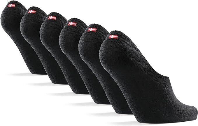 DANISH ENDURANCE 6 Paar Sneaker Socken, Ultraweich, Füßlinge, Rutschfest, Atmung
