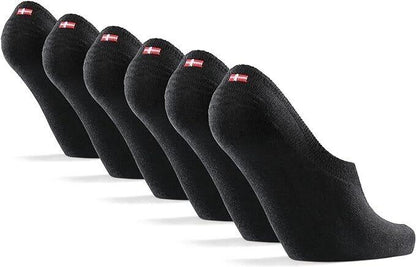 DANISH ENDURANCE 6 Paar Sneaker Socken, Ultraweich, Füßlinge, Rutschfest, Atmung