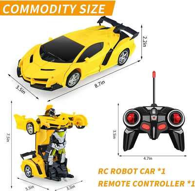 RC Autos, Transformationsroboter, ferngesteuerte Autos für Kinder, Maßstab 1:18,