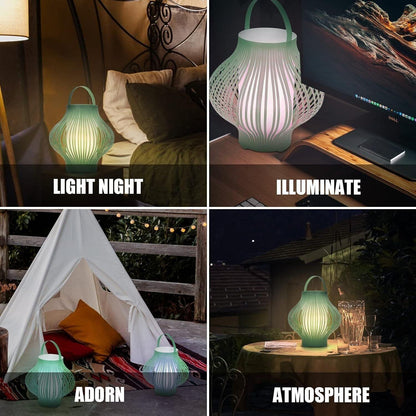 UUFFOO - Led Outdoor Lampe Camping Licht mit Fernbedienung 8 Farben Dimmbare