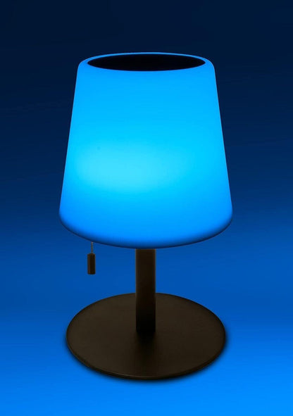 SCHWAIGER 660166 Solar-Lampe für Außen Tischleuchte RGB LED Outdoor-Lampe Solarl