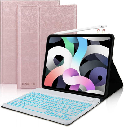 D DINGRICH ipad air 2022 hülle mit Tastatur, iPad Pro 11 Zoll, Magnetische Kabel