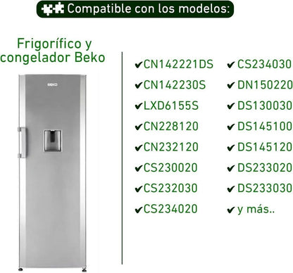 Electrotodo Türgriff für Kühl- und Gefrierkombination von BEKO - Silber Original