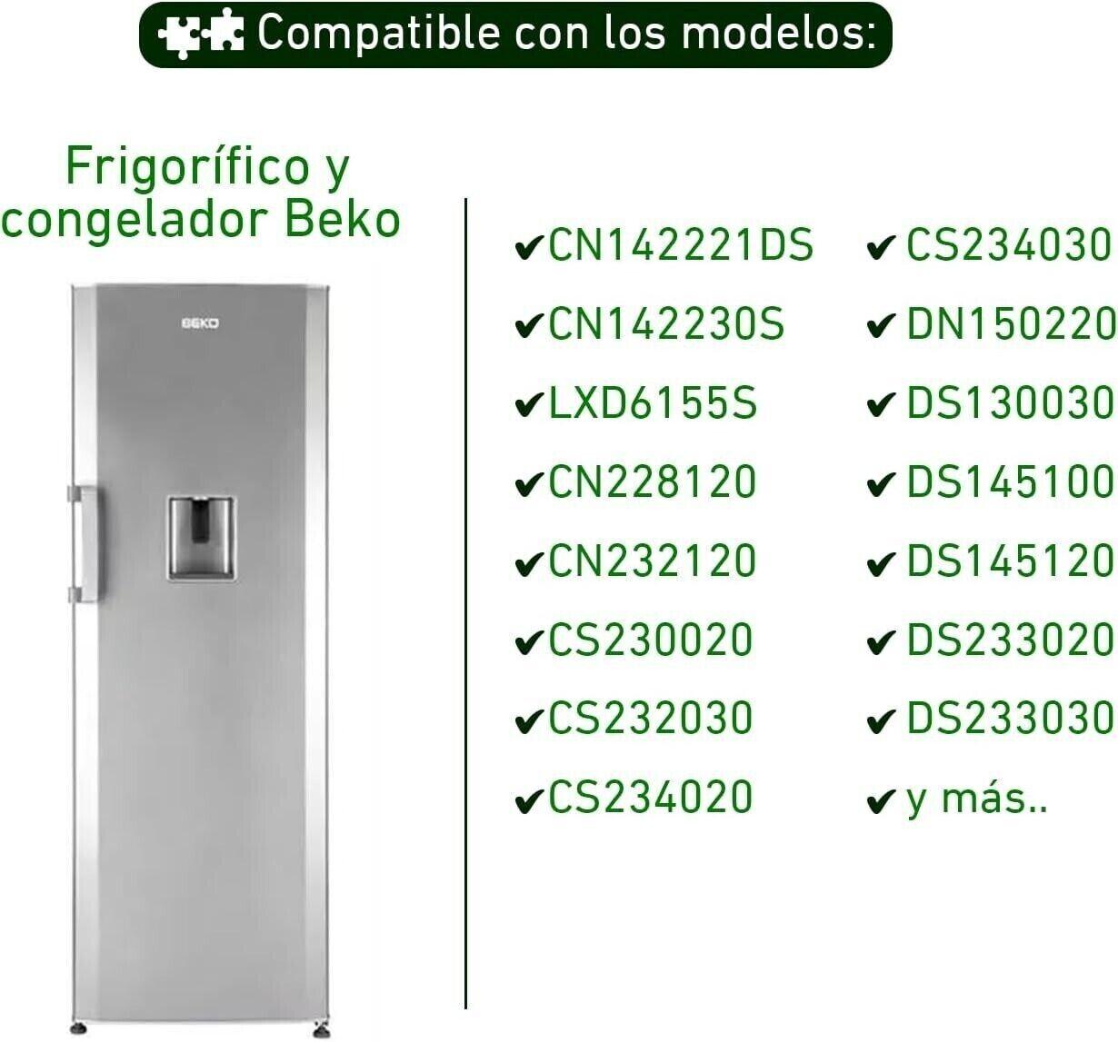 Electrotodo Türgriff für Kühl- und Gefrierkombination von BEKO - Silber Original