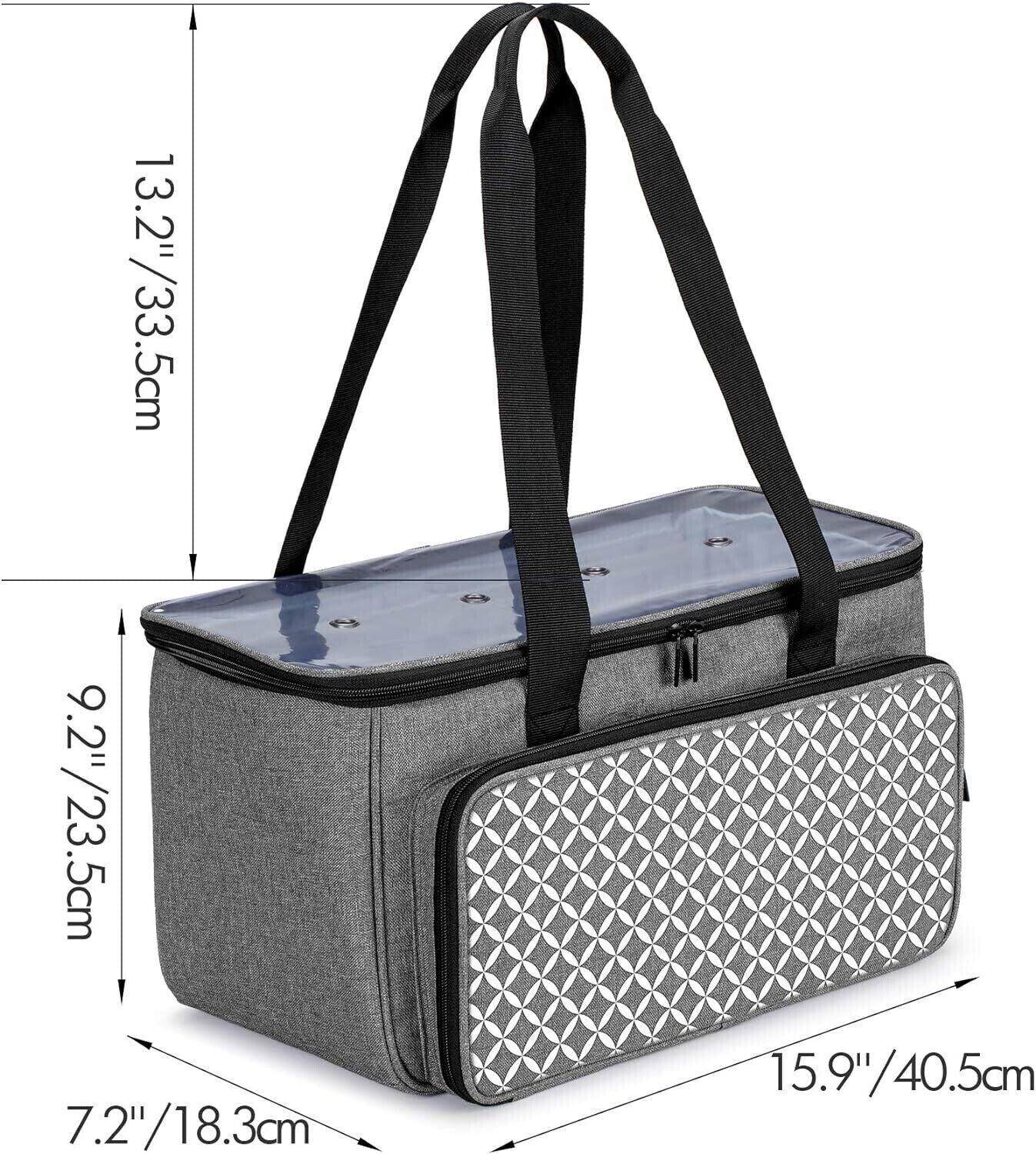 YARWO Strickgarntasche, Häkeltasche mit Tasche für WIP-Projekte, Stricknadeln (b
