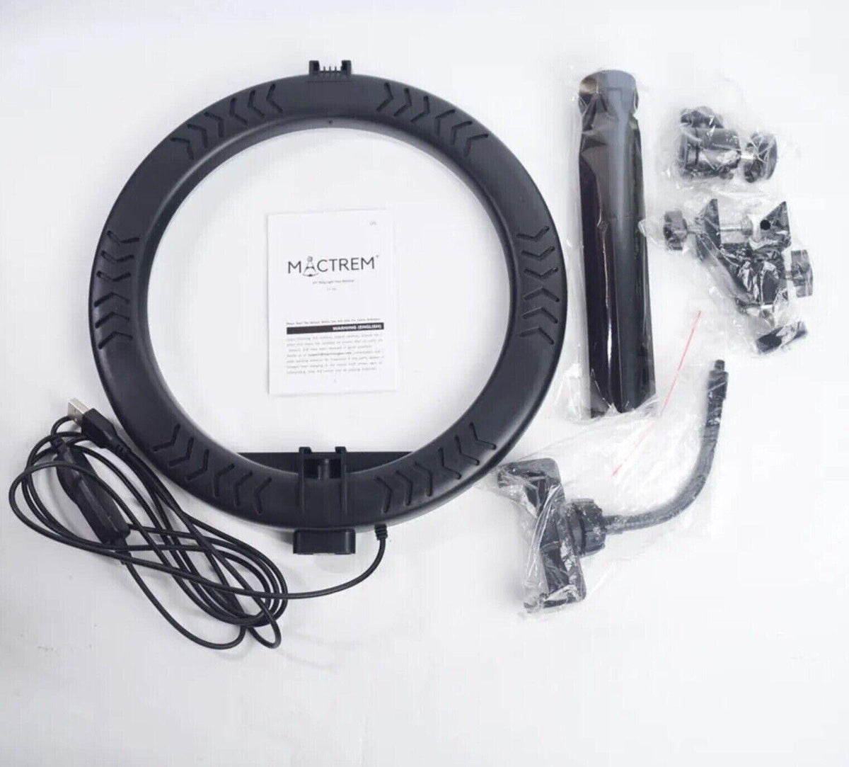 Mactrem M-A007 - Ringlicht mit Stativ und weiterem Zubehör - NEU