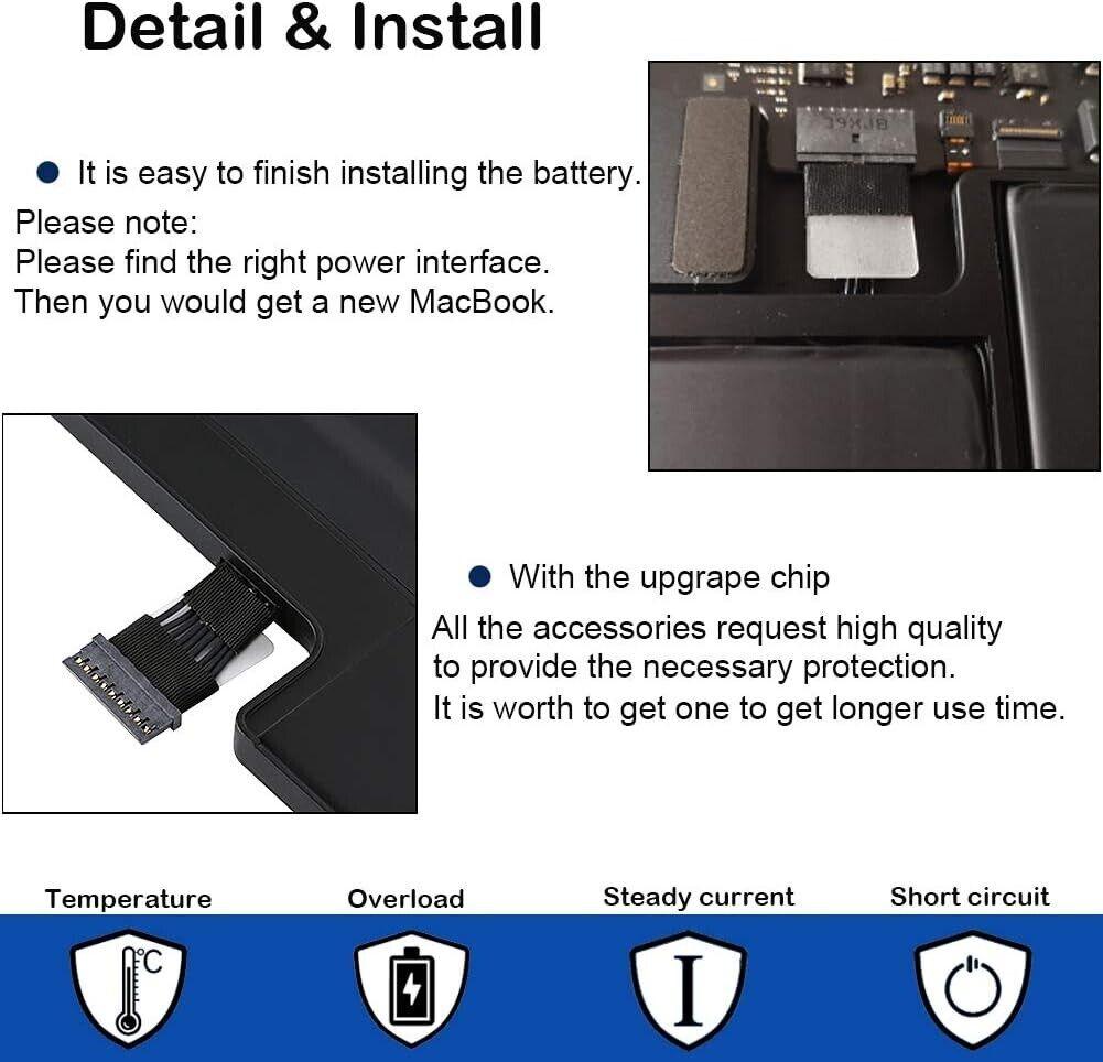 A1466 MacBook Akku A1405 A1496 A1377 für MacBook Air 13 Zoll A1466 2017 Anfang 2