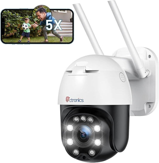 ctronics 285C-Z4 - 5X Optischer Zoom Überwachungskamera Aussen WLAN,