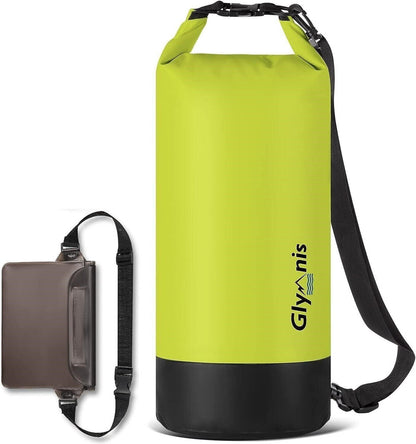 Glymnis Dry Bag wasserdichte Tasche 20L Wasserdichter Packsack mit Bauchtasche