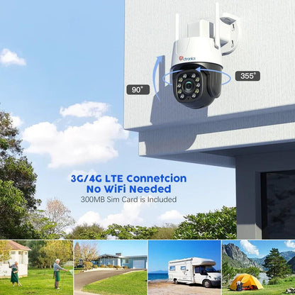 Ctronics 650C 2MP- 3G/4G LTE Überwachungskamera Aussen
